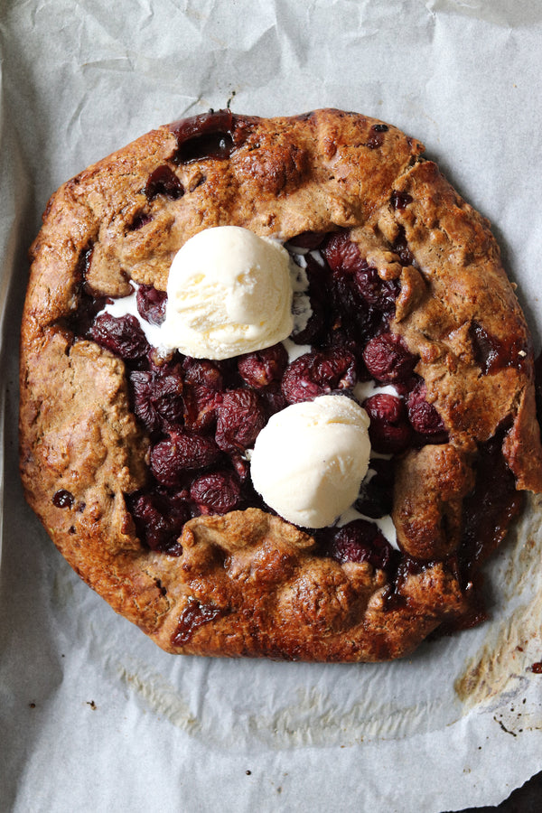 Cherry and Gingerbread Spelt Galette