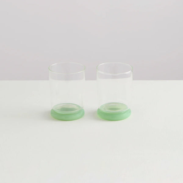 2 Déco Gobelets - Clear/Opaque Mint