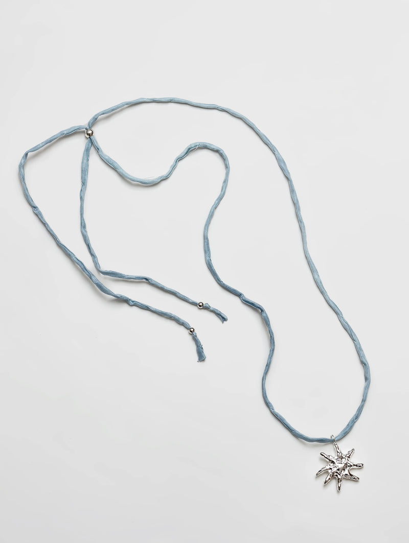 Star Cord Necklace - Blue