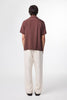 Hank Open Collar Shirt - Coffee