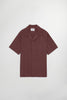 Hank Open Collar Shirt - Coffee