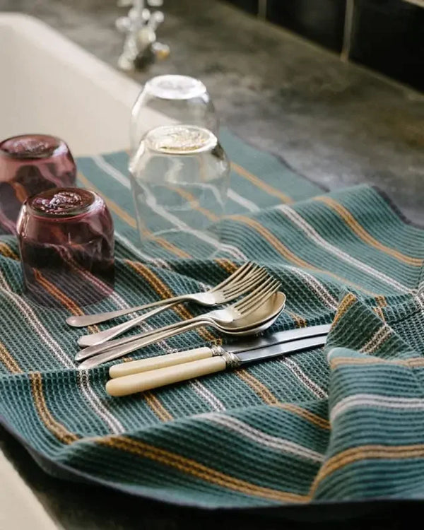 Waffle Weave Tea Towel -Juniper
