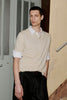 Ryan Knitted Linen Blend Polo - Oat