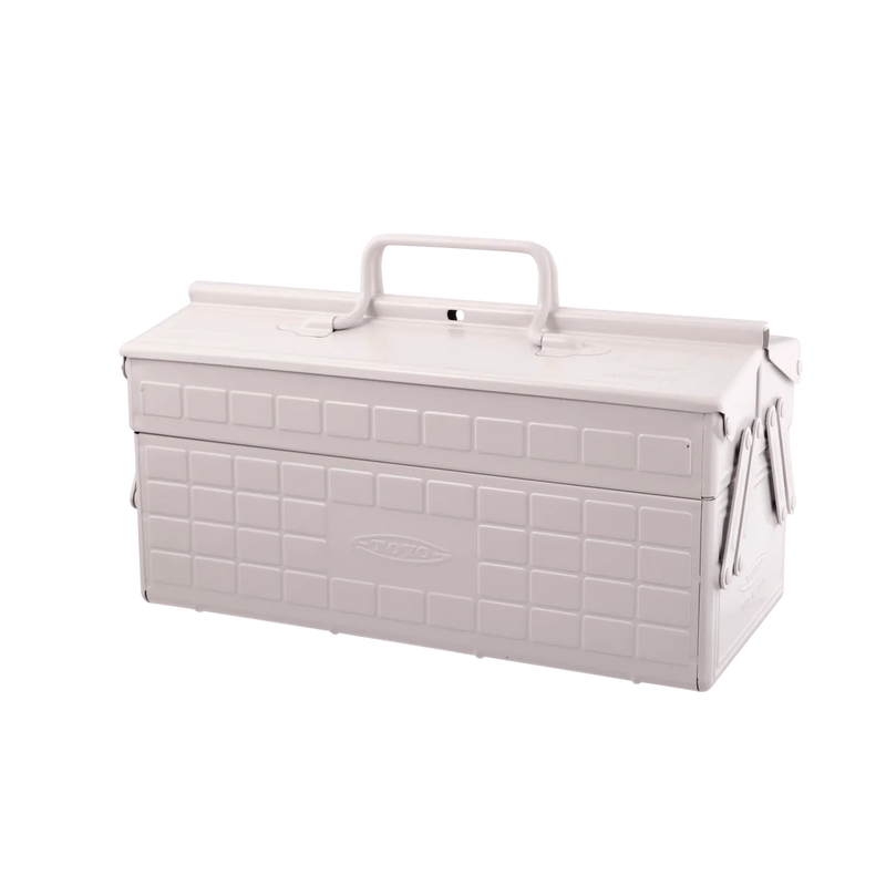 Steel Two-Stage Toolbox - 35cm - White