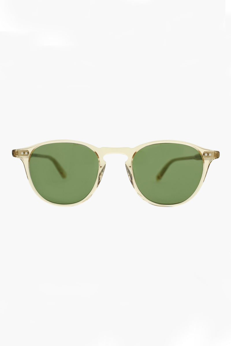 Hampton 46 Sunglasses - Champagne/Pure Green