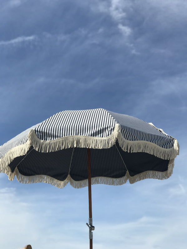 Premium Beach Umbrella - Laurens Stripe Navy
