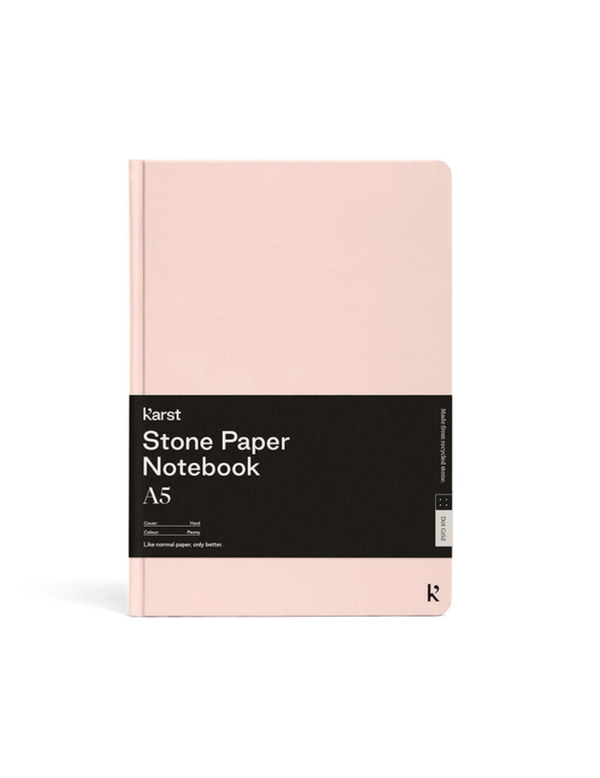 Hard Cover A5 Notebook Ruled - Peony