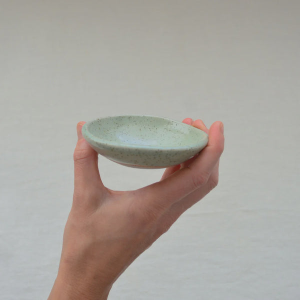 Small Pebble Bowl - Evergreen on Natural