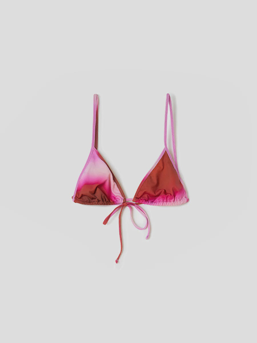 Light Pink Silk Swimsuit Top + Grace Pink Leggings Set