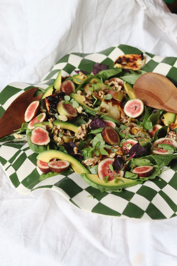 A Salad for Easter Celebrations: Honey Fried Haloumi and Fig Salad