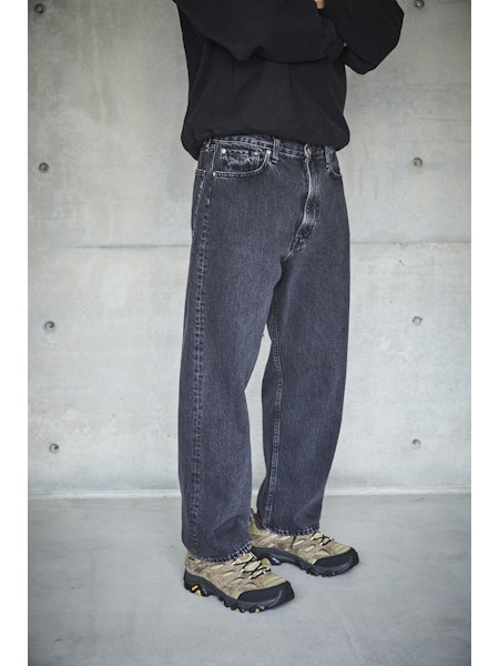 101 Dad's Fit Denim Pants - Black Denim Stone