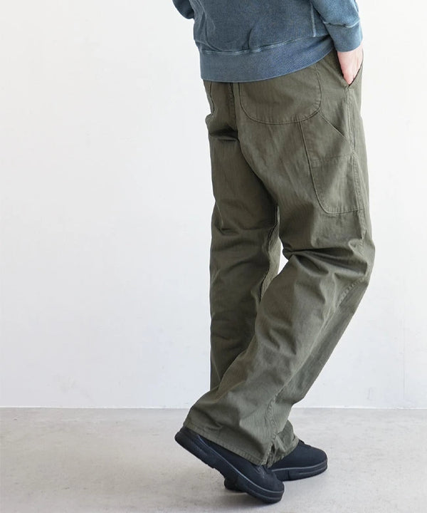 Wide Fit French Work Pants - Coffee Brown