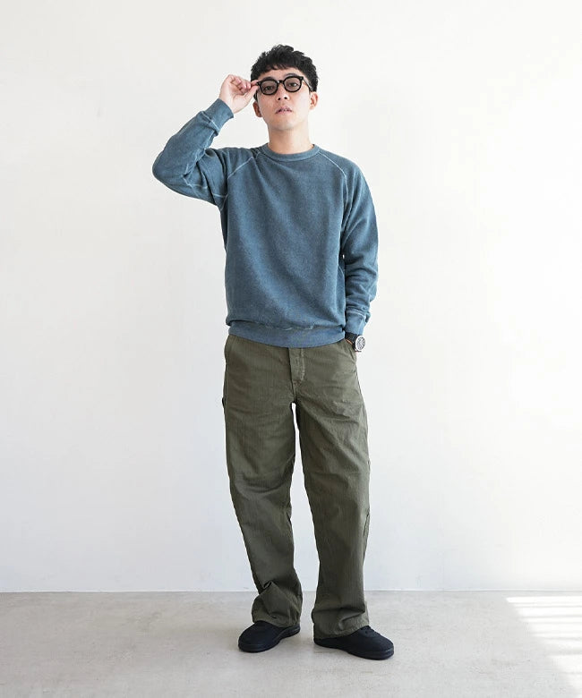 Wide Fit French Work Pants - Coffee Brown