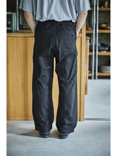 Wide Fit French Work Pants - Black
