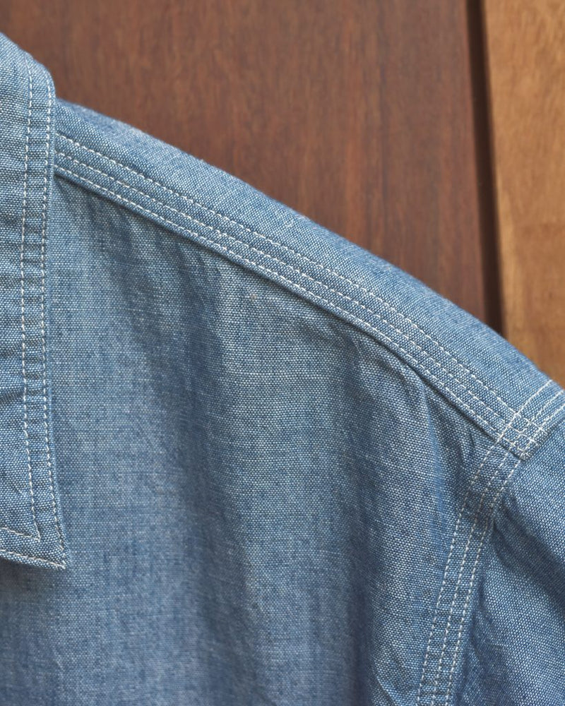 Relax Fit Chambray Work Shirt - Chambray
