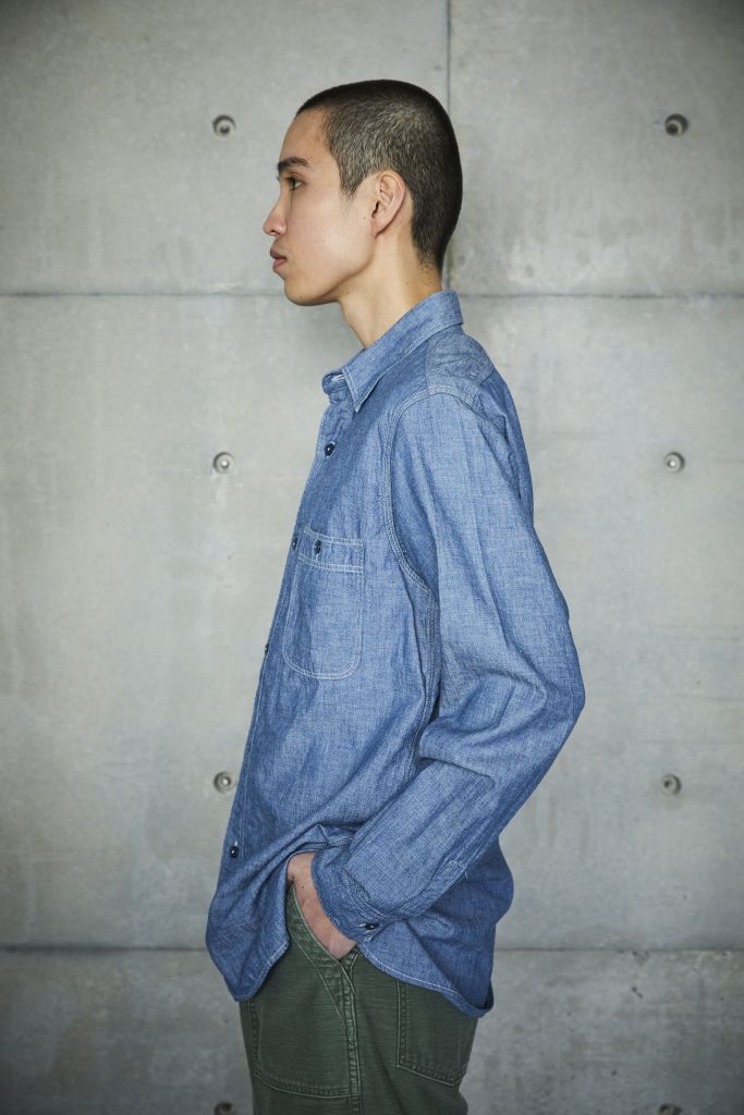 Relax Fit Chambray Work Shirt - Chambray