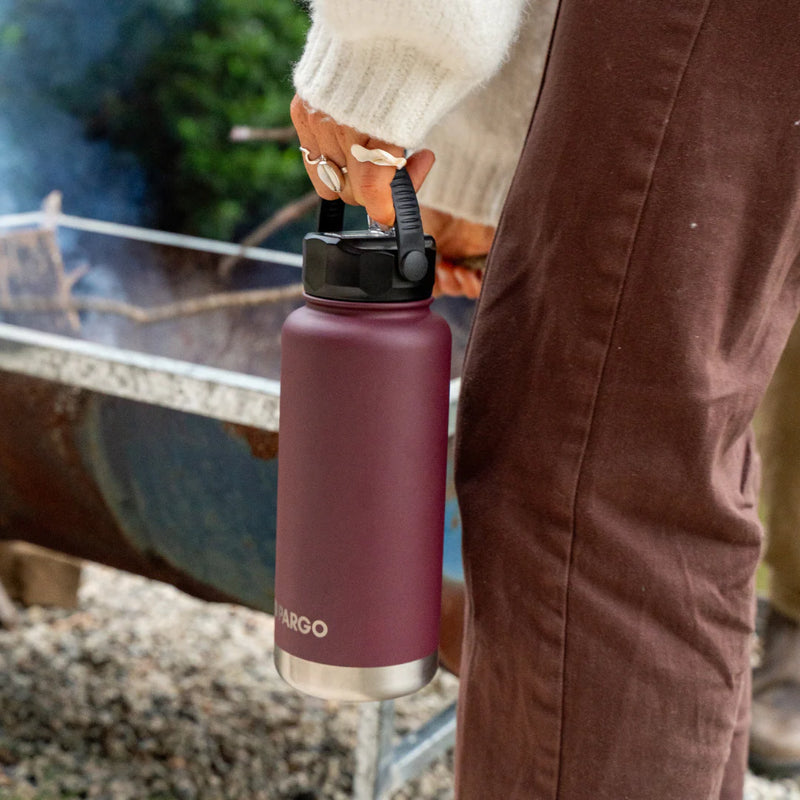 950ml Insulated Sports Bottle w/ Straw Lid - Wild Cherry