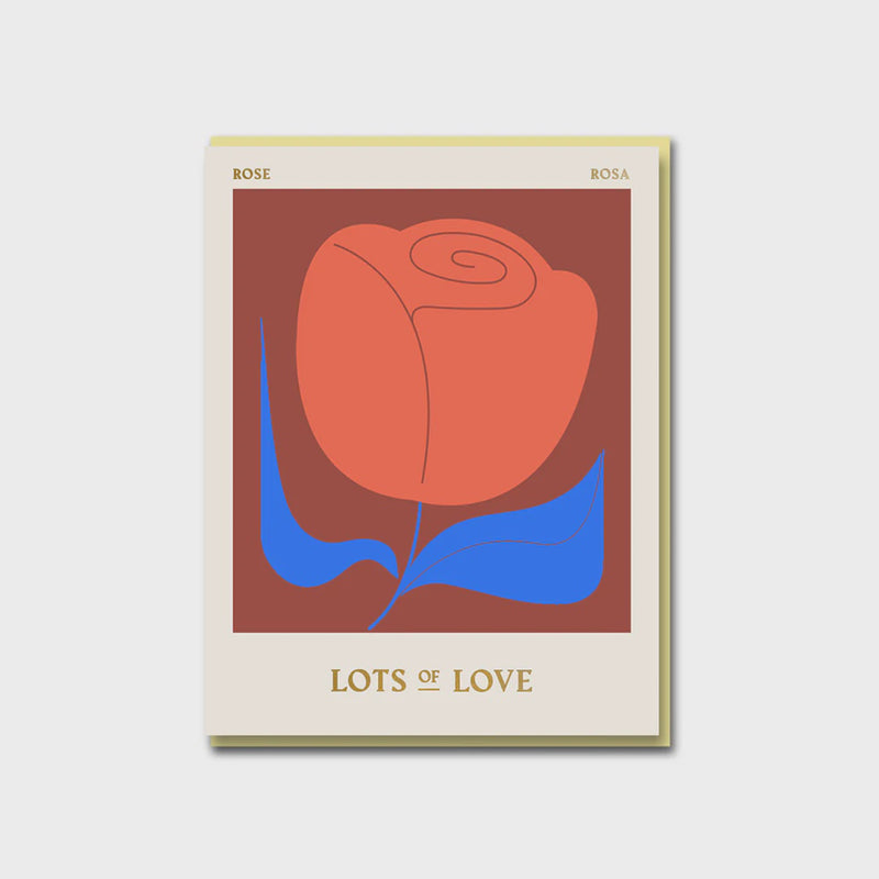 Greeting Card - Rose Lots of Love