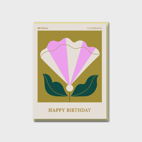 Greeting Card - Petunia Happy Birthday