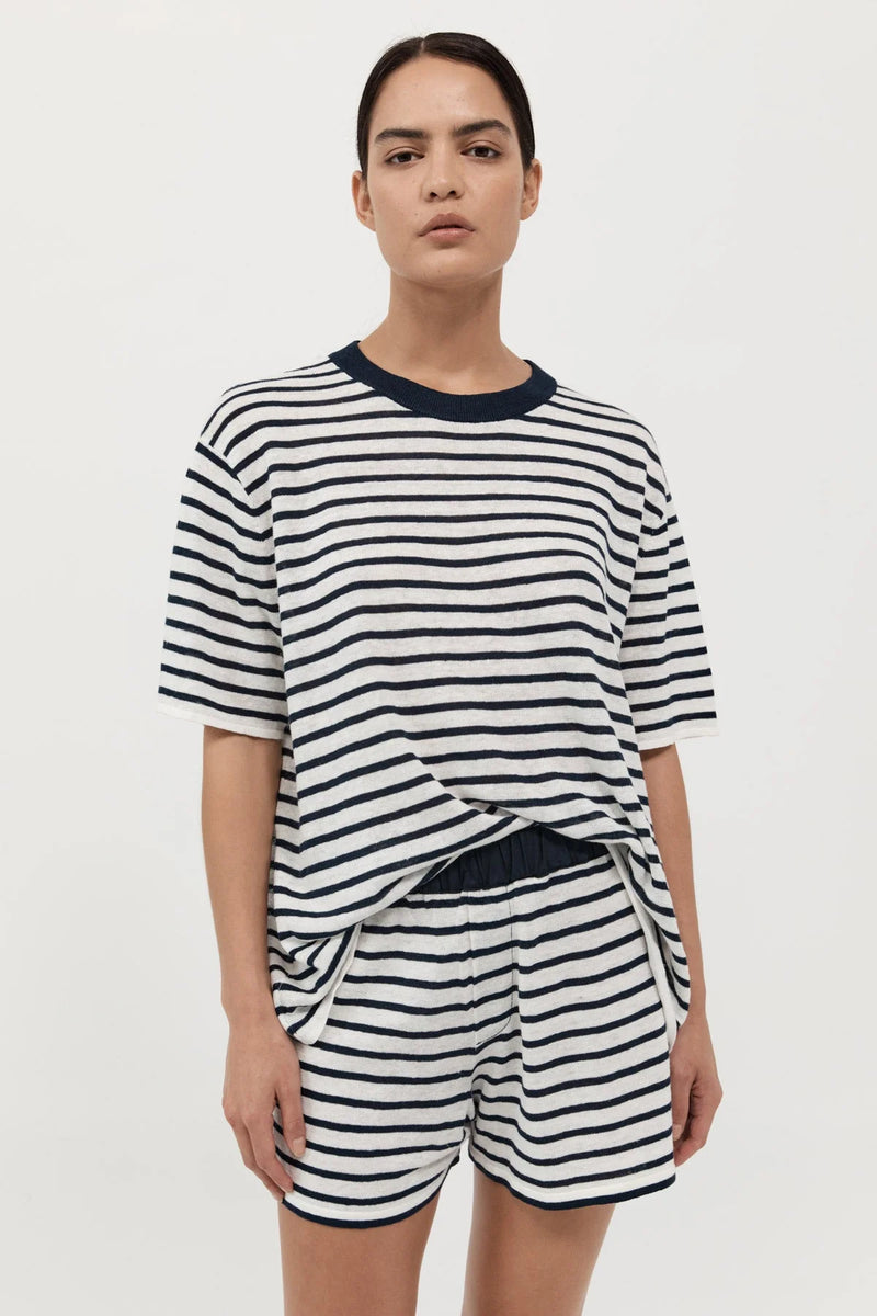 Copain Knit Shorts - Breton Stripe