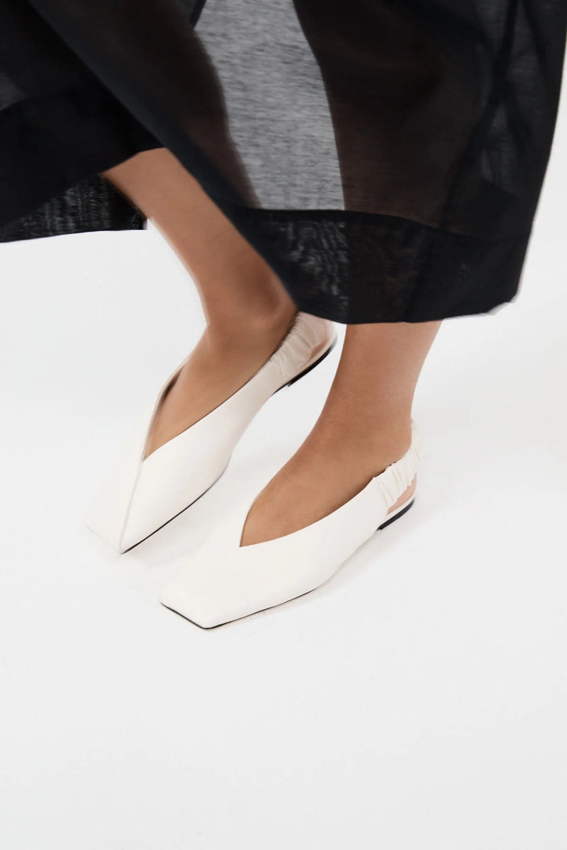 Envelope Sling Back Flat - Tofu