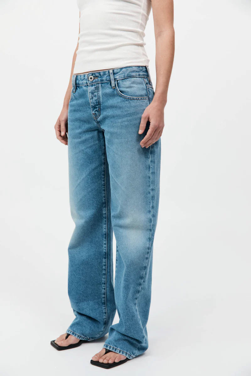 90s Low Rise Jeans - 90s Blue