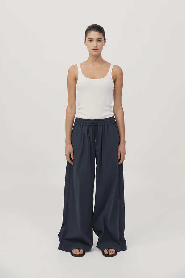 Everyday Drawstring Pants - Dark Ink