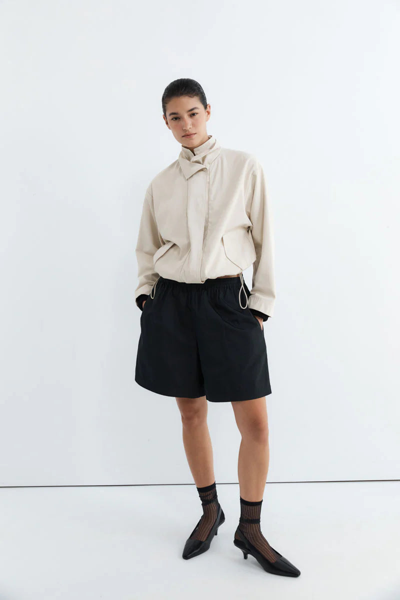 Paper Taffeta Short - Black