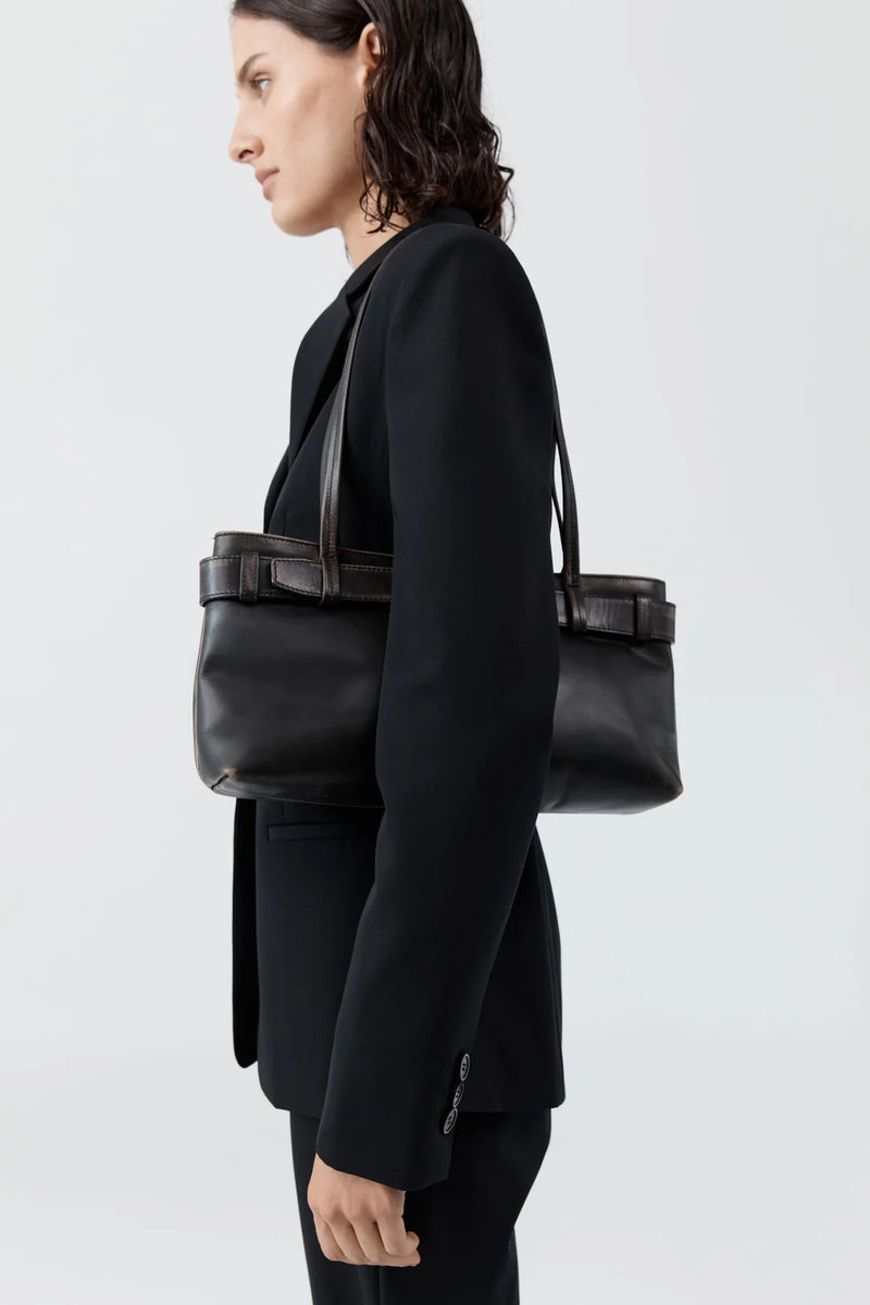 Belt Detail Baguette - Black