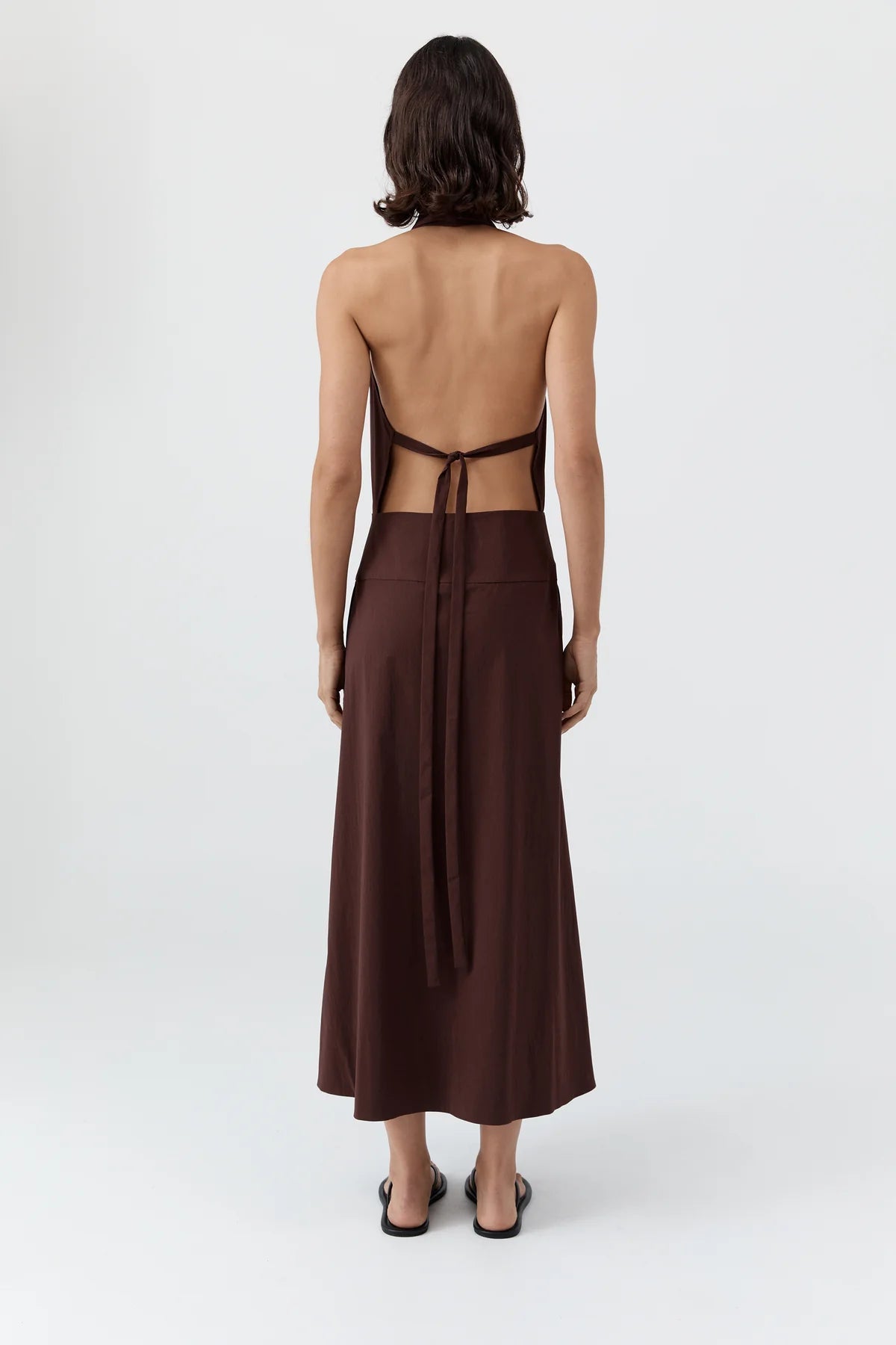 Halter Wrap Dress - Liqueur  Kind Curations