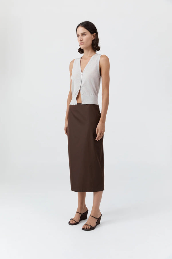 Merino Wool Oupa Vest - Light Grey Marle