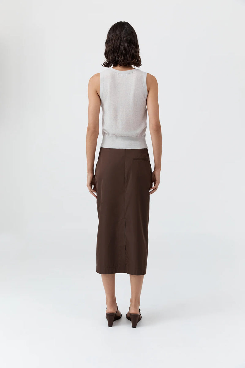 Merino Wool Oupa Vest - Light Grey Marle