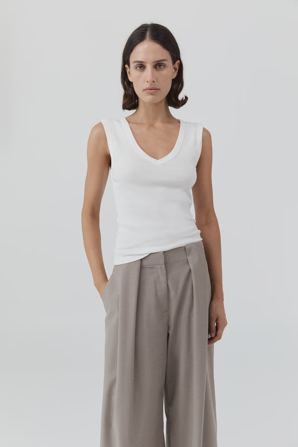 Organic Cotton 90s Top - White