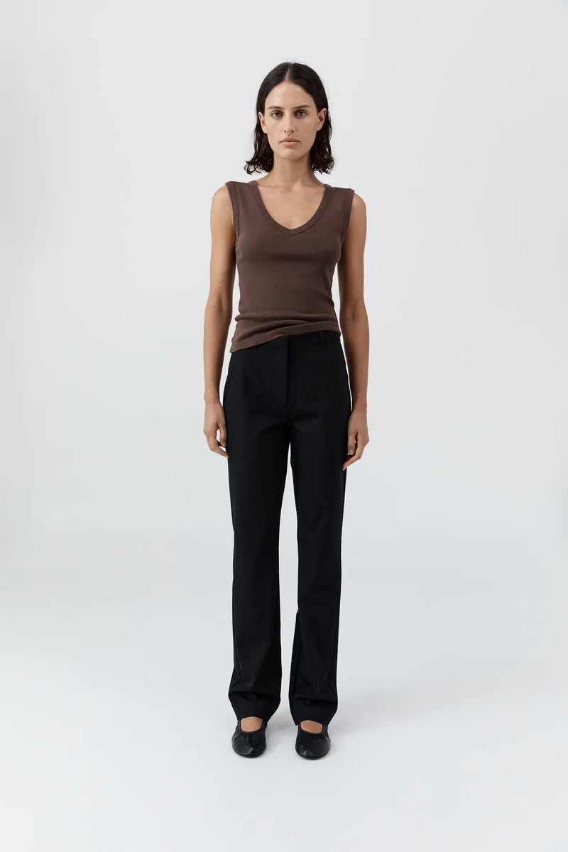 Organic Cotton 90s Top - Fudge