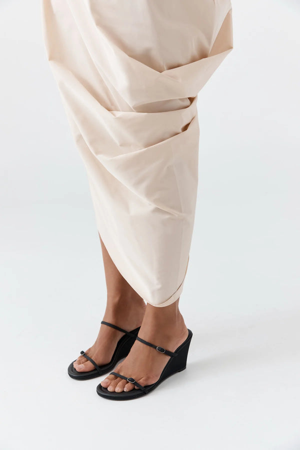 Petit Belt Detail Wedge - Black