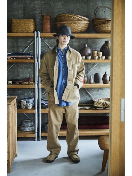 Dad's Fit Painter Pants - Brown