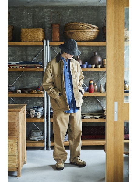 Dad's Fit Painter Pants - Brown