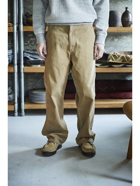 Dad's Fit Painter Pants - Brown
