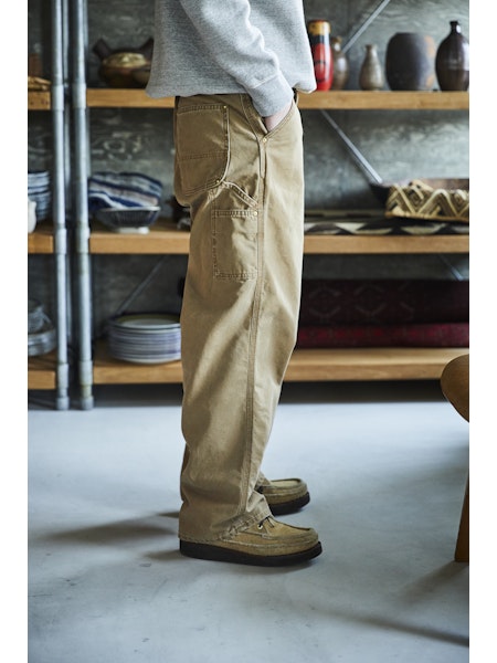 Dad's Fit Painter Pants - Brown