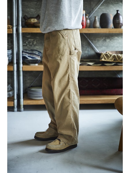 Dad's Fit Painter Pants - Brown