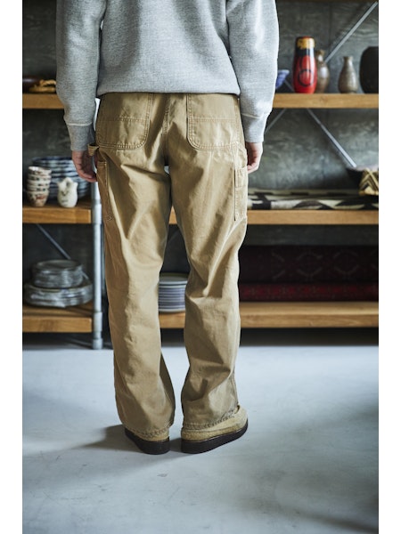 Dad's Fit Painter Pants - Brown