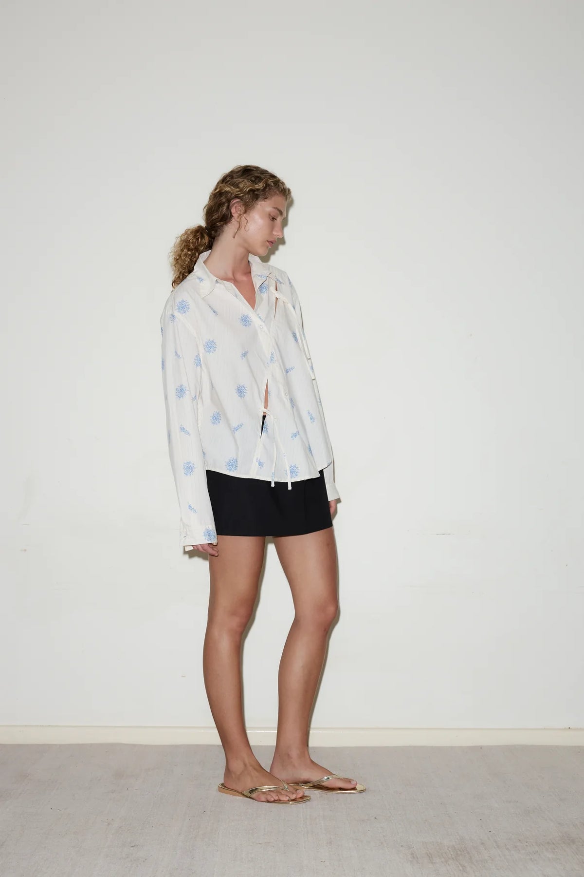 Twin Bow Shirt - Sea Flower – Kind Curations