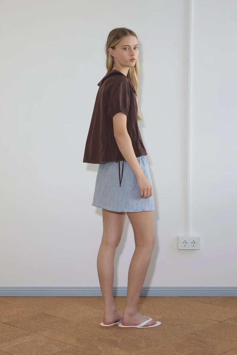 Double Collar Shirt - Umber