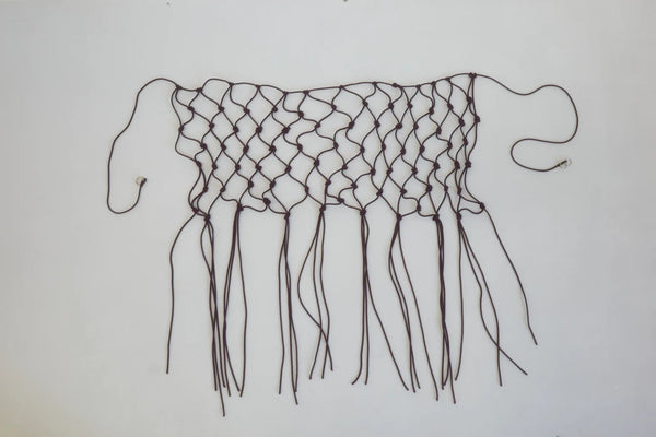 Macrame Belt - Burgundy