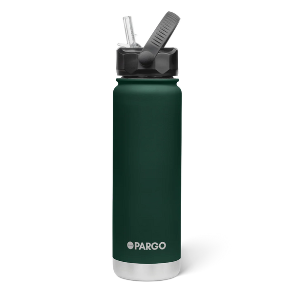 750ml Insulated Sports Bottle w/ Straw Cap - Forest Green