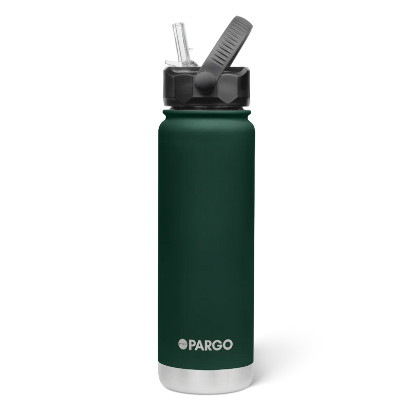 750ml Insulated Sports Bottle w/ Straw Cap - Forest Green