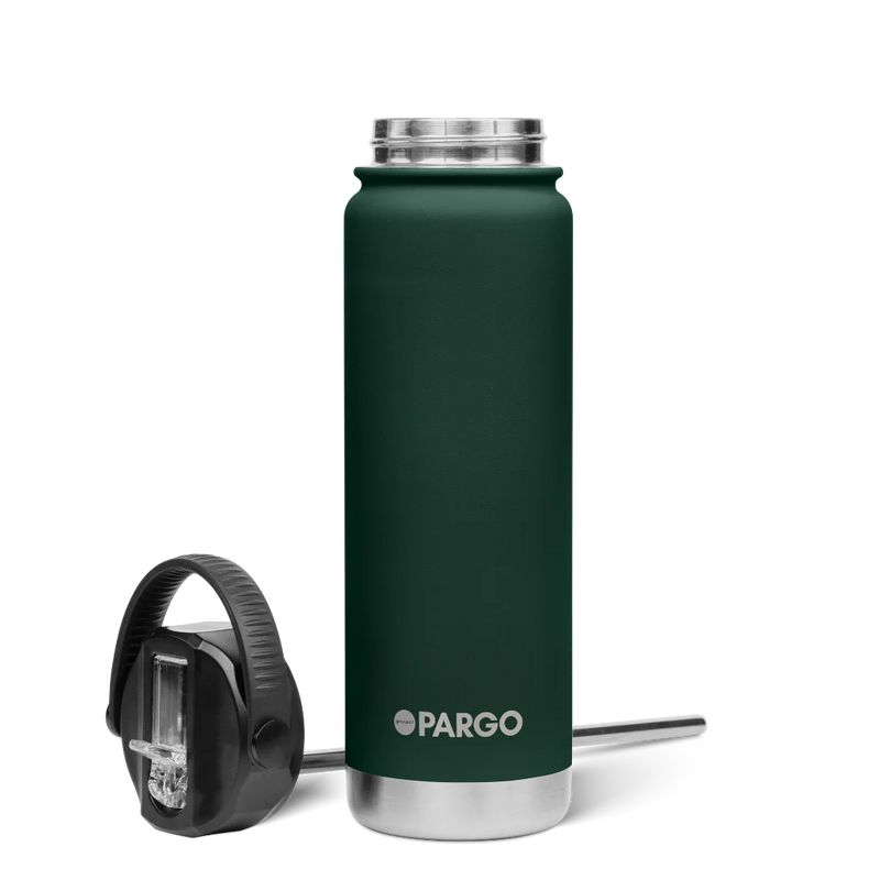 750ml Insulated Sports Bottle w/ Straw Cap - Forest Green