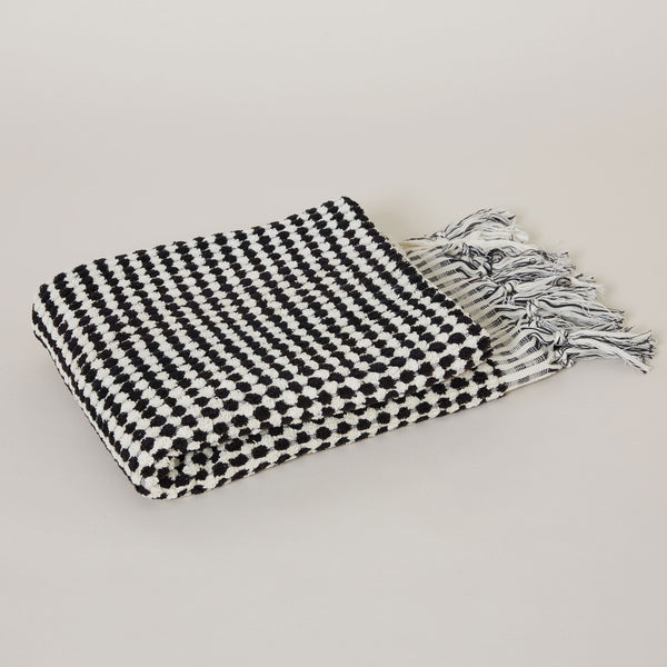 Crescent Towel - Black and White