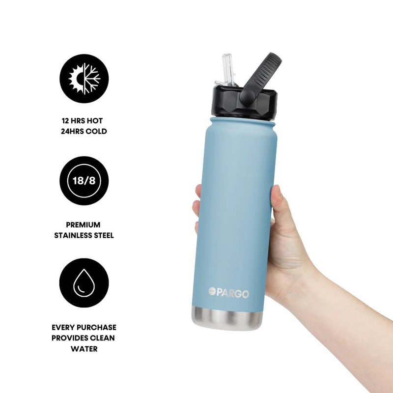750ml Insulated Sports Bottle w/ Straw Lid - Bay Blue