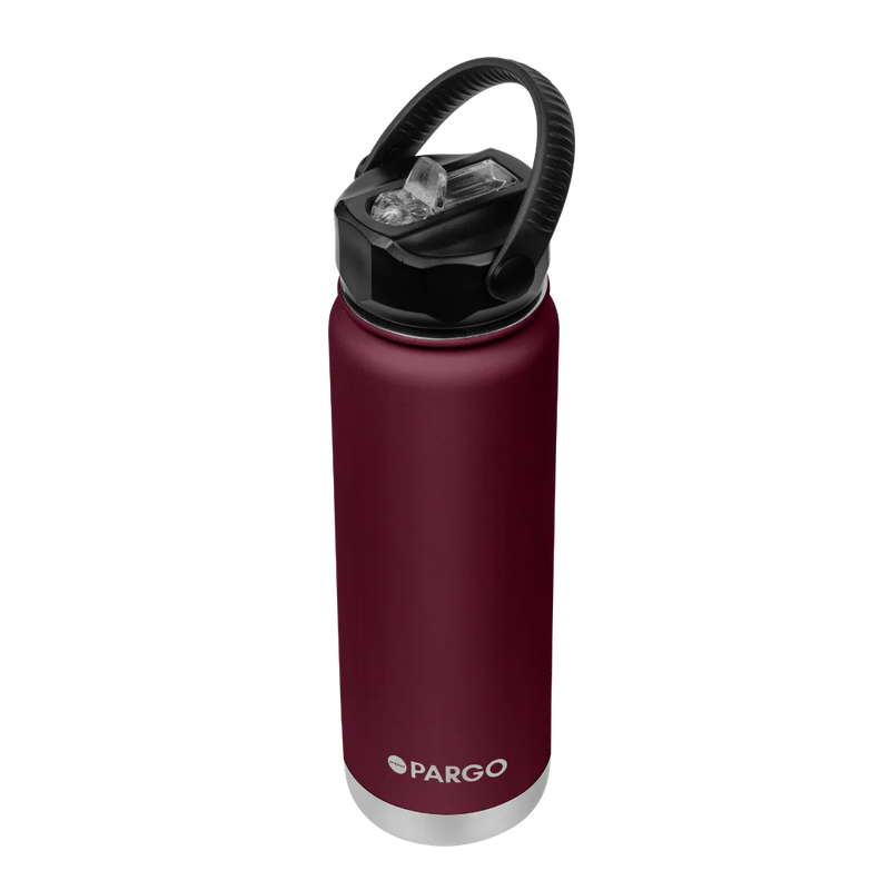 750ml Insulated Sports Bottle w/ Straw Lid - Cherry